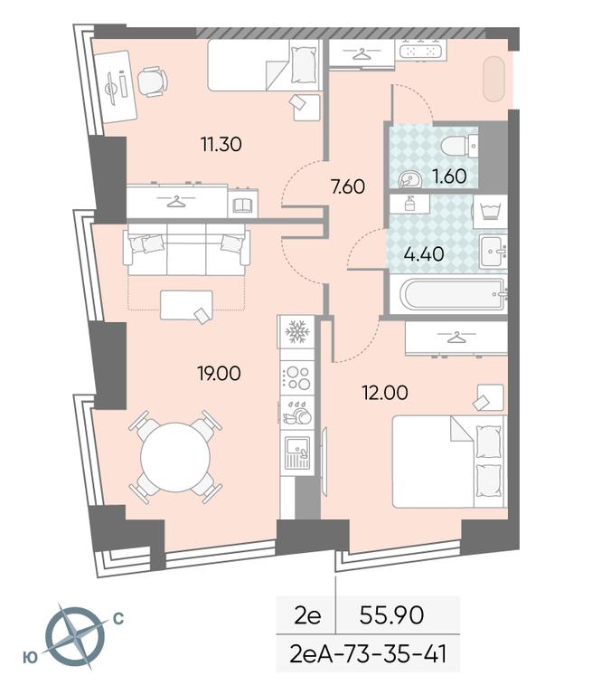 Продажа 2-комн. квартиры, 55,9 м² в ЖК «Обручева 30», улица Обручева, 30А, Москва, Россия #1 Продажа 2-комн. квартиры, 55,9 м² в ЖК «Обручева 30», улица Обручева, 30А, Москва, Россия #1