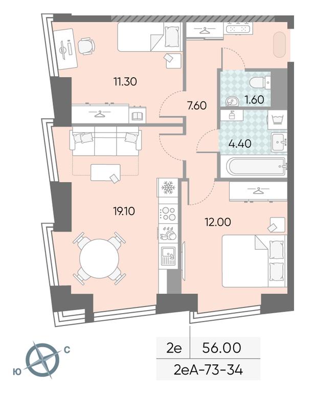 Продажа 2-комн. квартиры, 56 м² в ЖК «Обручева 30», улица Обручева, 30А, Москва, Россия #2 Продажа 2-комн. квартиры, 56 м² в ЖК «Обручева 30», улица Обручева, 30А, Москва, Россия #2