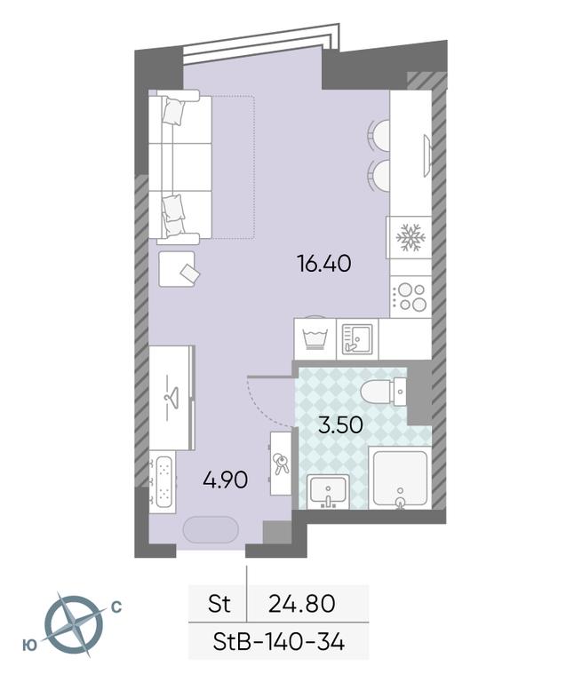 Продажа квартиры, 24,8 м² в ЖК «Обручева 30», улица Обручева, 30А, Москва, Россия #2 Продажа квартиры, 24,8 м² в ЖК «Обручева 30», улица Обручева, 30А, Москва, Россия #2