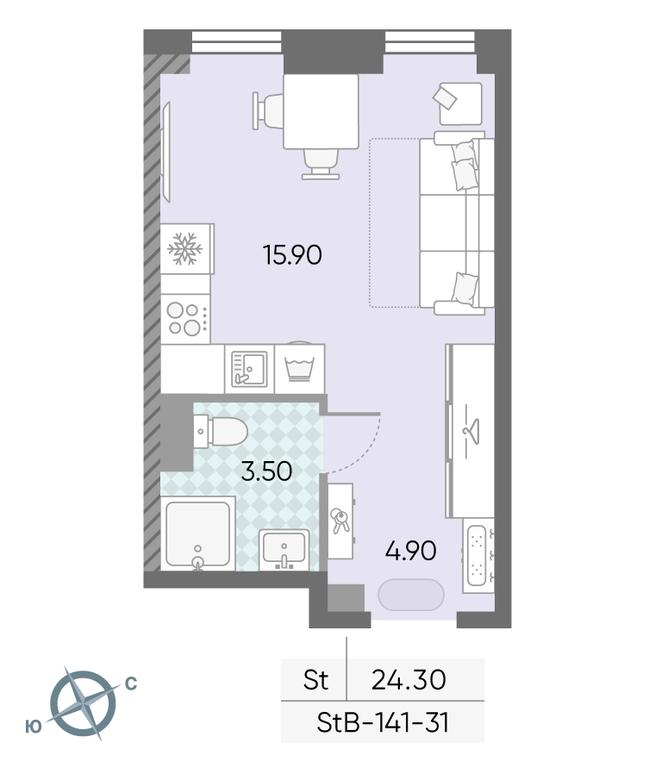 Продажа квартиры, 24,3 м² в ЖК «Обручева 30», улица Обручева, 30А, Москва, Россия #2