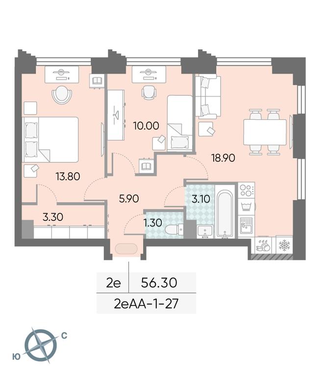 Продажа 2-комн. квартиры, 56,3 м² в ЖК «Обручева 30», улица Обручева, 30А, Москва, Россия #1 Продажа 2-комн. квартиры, 56,3 м² в ЖК «Обручева 30», улица Обручева, 30А, Москва, Россия #1