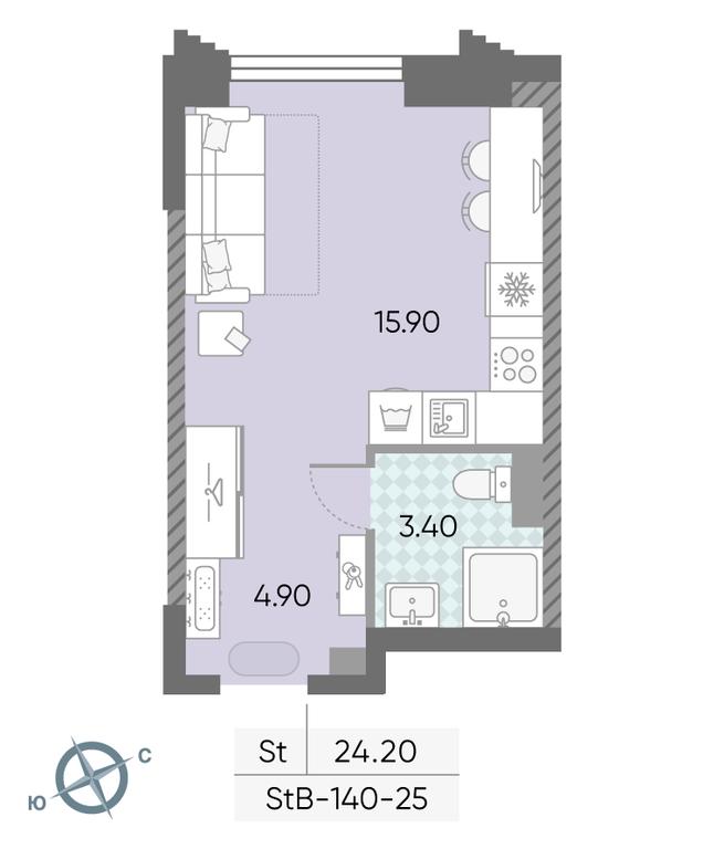 Apartment Sale, 24.2 sq. m. at Obrucheva 30, Obrucheva Street, 30А, Moscow, Russia #2 Apartment Sale, 24.2 sq. m. at Obrucheva 30, Obrucheva Street, 30А, Moscow, Russia #2