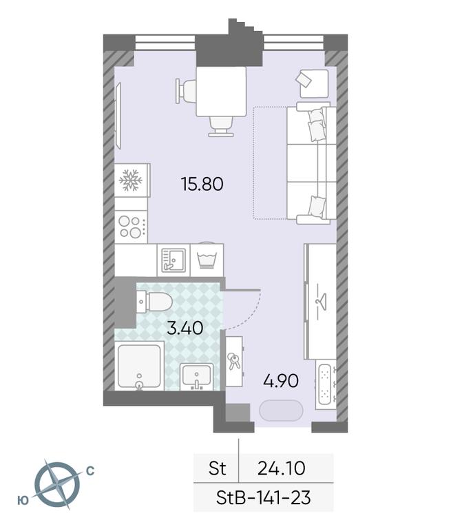 Apartment Sale, 24.1 sq. m. at Obrucheva 30, Obrucheva Street, 30А, Moscow, Russia #2 Apartment Sale, 24.1 sq. m. at Obrucheva 30, Obrucheva Street, 30А, Moscow, Russia #2