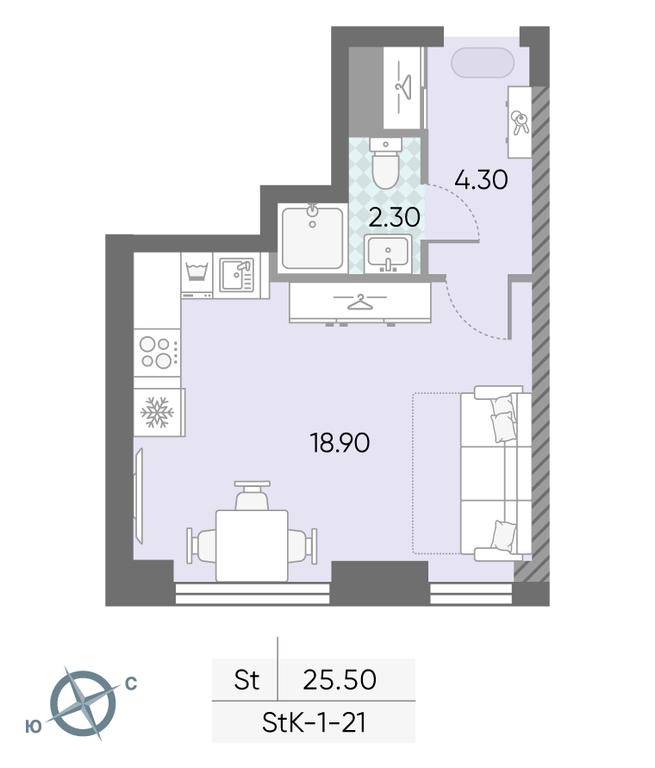 Apartment Sale, 25.5 sq. m. at Obrucheva 30, Obrucheva Street, 30А, Moscow, Russia #2 Apartment Sale, 25.5 sq. m. at Obrucheva 30, Obrucheva Street, 30А, Moscow, Russia #2