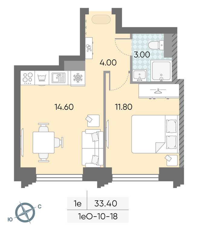 Продажа 1-комн. квартиры, 33,4 м² в ЖК «Обручева 30», улица Обручева, 30А, Москва, Россия #2