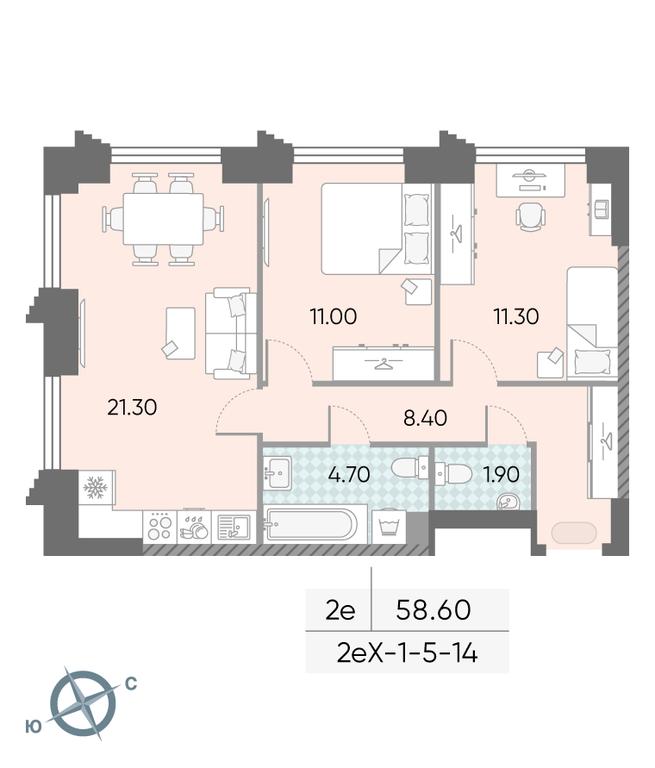 Продажа 2-комн. квартиры, 58,6 м² в ЖК «Обручева 30», улица Обручева, 30А, Москва, Россия #1 Продажа 2-комн. квартиры, 58,6 м² в ЖК «Обручева 30», улица Обручева, 30А, Москва, Россия #1