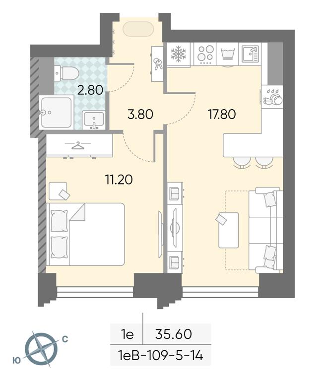 Продажа 1-комн. квартиры, 35,6 м² в ЖК «Обручева 30», улица Обручева, 30А, Москва, Россия #2