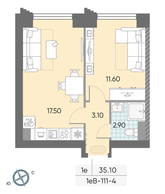 Продажа 1-комн. квартиры, 35,1 м² в ЖК «Обручева 30», улица Обручева, 30А, Москва, Россия #1 Продажа 1-комн. квартиры, 35,1 м² в ЖК «Обручева 30», улица Обручева, 30А, Москва, Россия #1