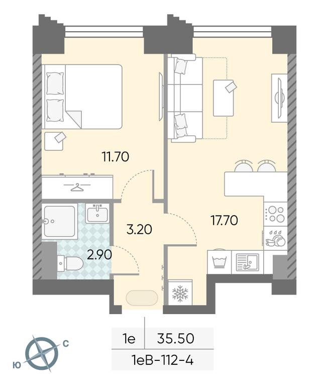 Продажа 1-комн. квартиры, 35,5 м² в ЖК «Обручева 30», улица Обручева, 30А, Москва, Россия #1