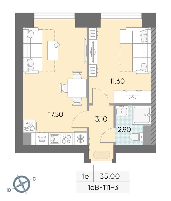 Продажа 1-комн. квартиры, 35,1 м² в ЖК «Обручева 30», улица Обручева, 30А, Москва, Россия #2 Продажа 1-комн. квартиры, 35,1 м² в ЖК «Обручева 30», улица Обручева, 30А, Москва, Россия #2