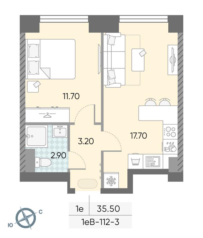 Продажа 1-комн. квартиры, 35,5 м² в ЖК «Обручева 30», улица Обручева, 30А, Москва, Россия #2