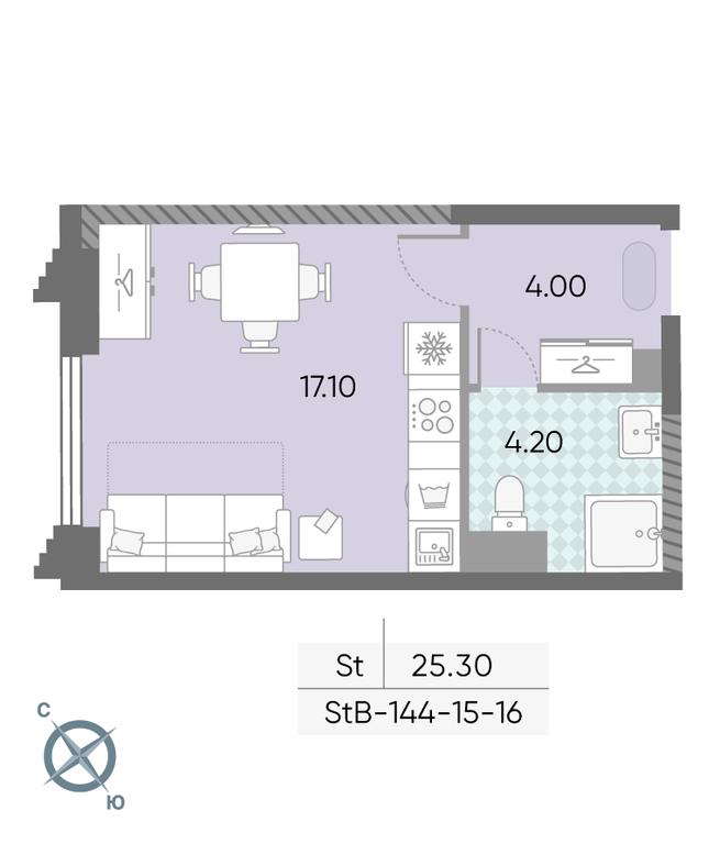 Apartment Sale, 25.3 sq. m. at Obrucheva 30, Obrucheva Street, 30А, Moscow, Russia #2