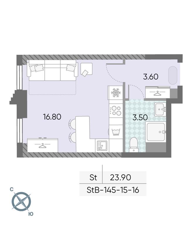 Apartment Sale, 23.9 sq. m. at Obrucheva 30, Obrucheva Street, 30А, Moscow, Russia #2