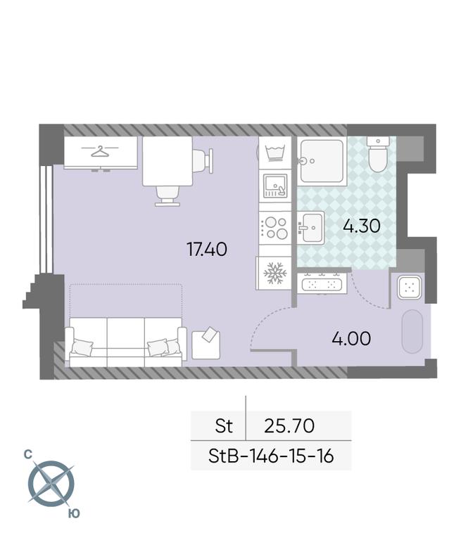 Apartment Sale, 25.7 sq. m. at Obrucheva 30, Obrucheva Street, 30А, Moscow, Russia #2