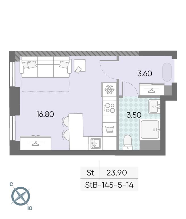 Apartment Sale, 23.9 sq. m. at Obrucheva 30, Obrucheva Street, 30А, Moscow, Russia #1