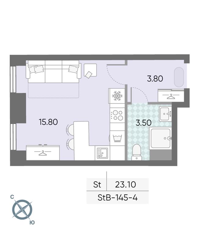 Apartment Sale, 23.1 sq. m. at Obrucheva 30, Obrucheva Street, 30А, Moscow, Russia #1 Apartment Sale, 23.1 sq. m. at Obrucheva 30, Obrucheva Street, 30А, Moscow, Russia #1