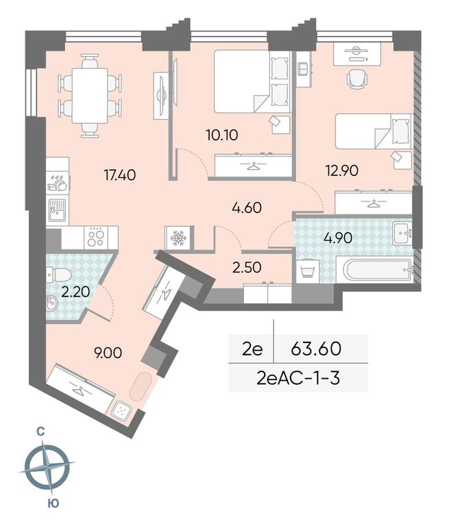 Продажа 2-комн. квартиры, 63,6 м² в ЖК «Обручева 30», улица Обручева, 30А, Москва, Россия #2 Продажа 2-комн. квартиры, 63,6 м² в ЖК «Обручева 30», улица Обручева, 30А, Москва, Россия #2