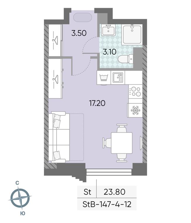 Apartment Sale, 23.8 sq. m. at Obrucheva 30, Obrucheva Street, 30А, Moscow, Russia #1 Apartment Sale, 23.8 sq. m. at Obrucheva 30, Obrucheva Street, 30А, Moscow, Russia #1