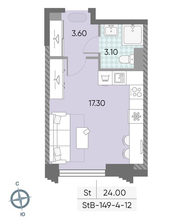 Apartment Sale, 24 sq. m. at Obrucheva 30, Obrucheva Street, 30А, Moscow, Russia #2 Apartment Sale, 24 sq. m. at Obrucheva 30, Obrucheva Street, 30А, Moscow, Russia #2