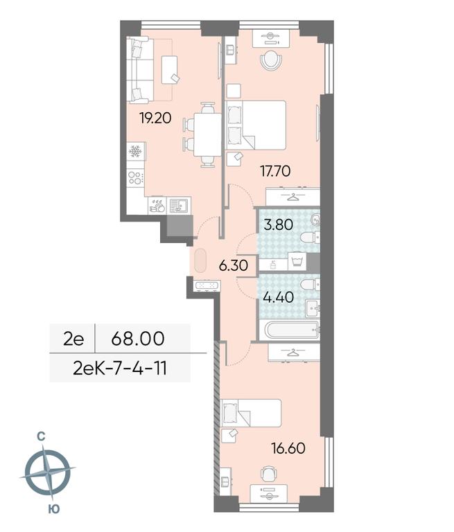 2-BD Apartment Sale, 68 sq. m. at Obrucheva 30, Obrucheva Street, 30А, Moscow, Russia #2 2-BD Apartment Sale, 68 sq. m. at Obrucheva 30, Obrucheva Street, 30А, Moscow, Russia #2