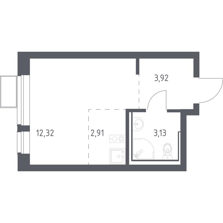 Apartment Sale, 22.28 sq. m. at Egorovo Park, 1-y kvartal, posyolok Zhilino-1, Lubertsy City District, Moscow Region, Russia #1 Apartment Sale, 22.28 sq. m. at Egorovo Park, 1-y kvartal, posyolok Zhilino-1, Lubertsy City District, Moscow Region, Russia #1
