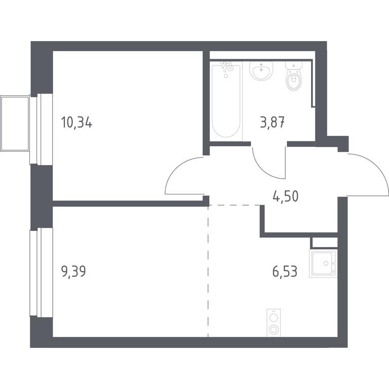 Apartment Sale, 34.63 sq. m. at Egorovo Park, 1-y kvartal, posyolok Zhilino-1, Lubertsy City District, Moscow Region, Russia #1 Apartment Sale, 34.63 sq. m. at Egorovo Park, 1-y kvartal, posyolok Zhilino-1, Lubertsy City District, Moscow Region, Russia #1