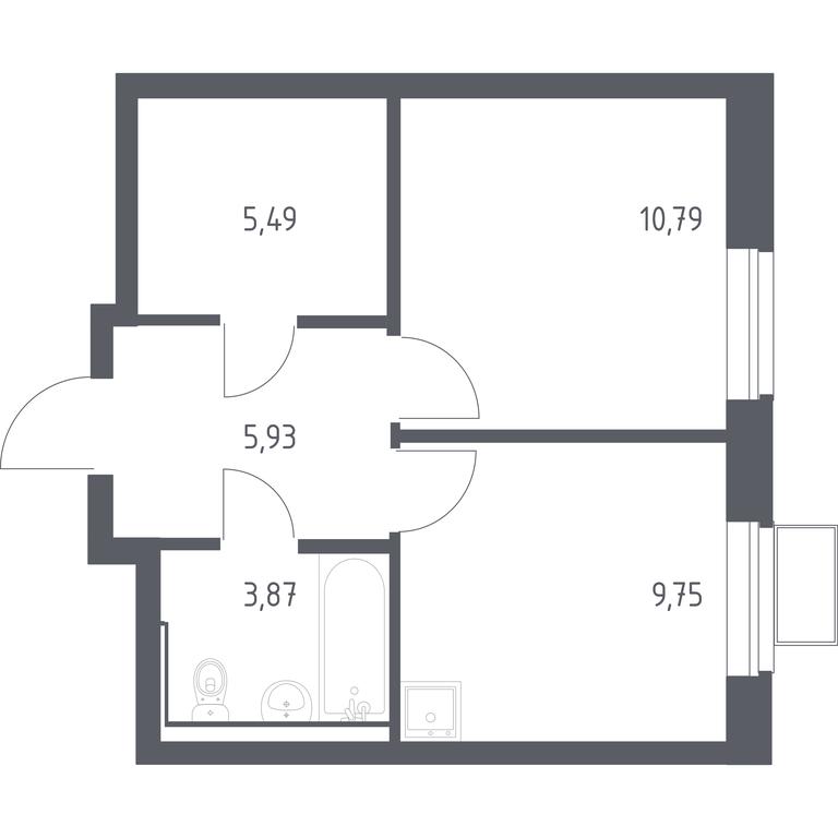 Apartment Sale, 35.83平方米 at Egorovo Park, 1-y kvartal, posyolok Zhilino-1, Lubertsy City District, Moscow Region, Russia #1 Apartment Sale, 35.83平方米 at Egorovo Park, 1-y kvartal, posyolok Zhilino-1, Lubertsy City District, Moscow Region, Russia #1