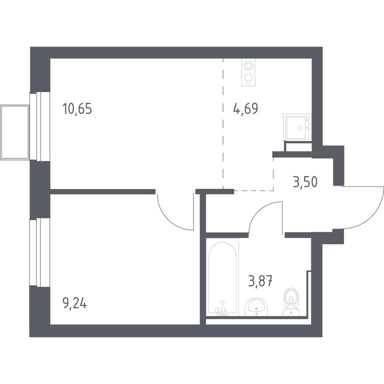 Apartment Sale, 31.95 sq. m. at Egorovo Park, 1-y kvartal, posyolok Zhilino-1, Lubertsy City District, Moscow Region, Russia #1 Apartment Sale, 31.95 sq. m. at Egorovo Park, 1-y kvartal, posyolok Zhilino-1, Lubertsy City District, Moscow Region, Russia #1