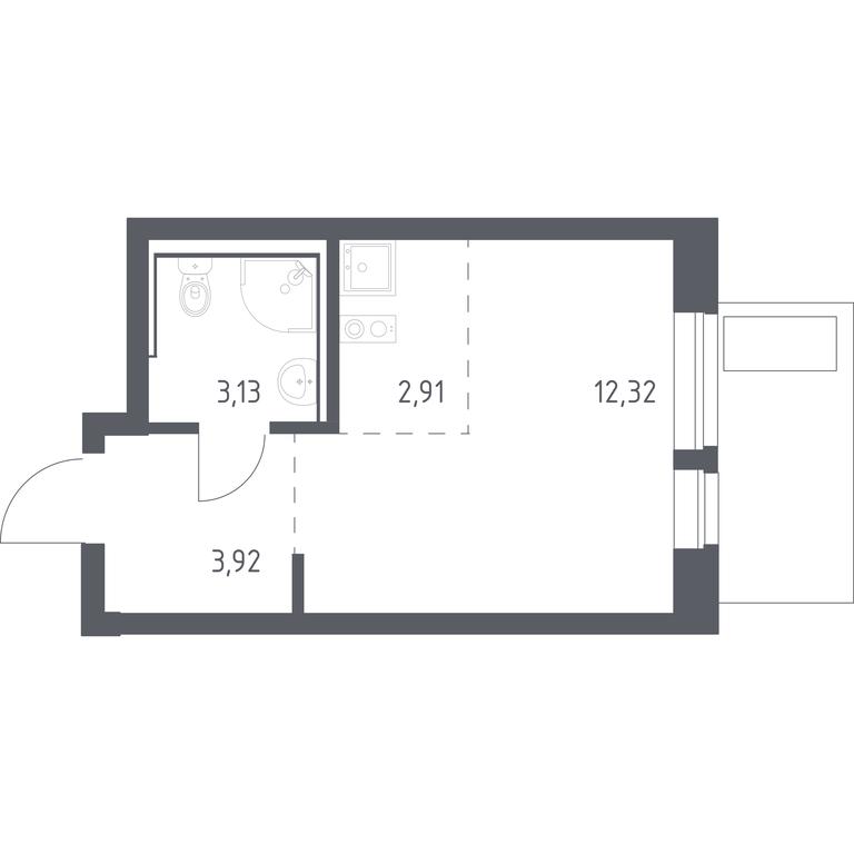 Apartment Sale, 22.28 sq. m. at Egorovo Park, 1-y kvartal, posyolok Zhilino-1, Lubertsy City District, Moscow Region, Russia #1 Apartment Sale, 22.28 sq. m. at Egorovo Park, 1-y kvartal, posyolok Zhilino-1, Lubertsy City District, Moscow Region, Russia #1