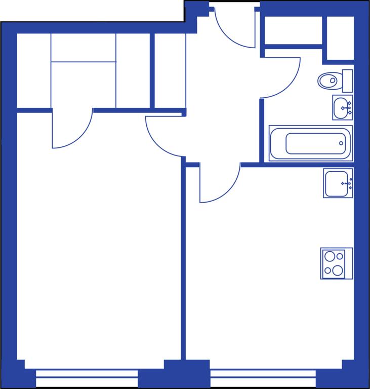 1-BD Apartment Sale, 74.7 sq. m. at iLove, улица Бочкова, 11А, Москва, Россия #1
