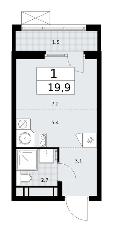 Apartment Sale, 19.9 sq. m. at Skandinaviya, Skandinaviya Residential Complex, Sosenskoye Settlement, Moscow, Russia #2 Apartment Sale, 19.9 sq. m. at Skandinaviya, Skandinaviya Residential Complex, Sosenskoye Settlement, Moscow, Russia #2