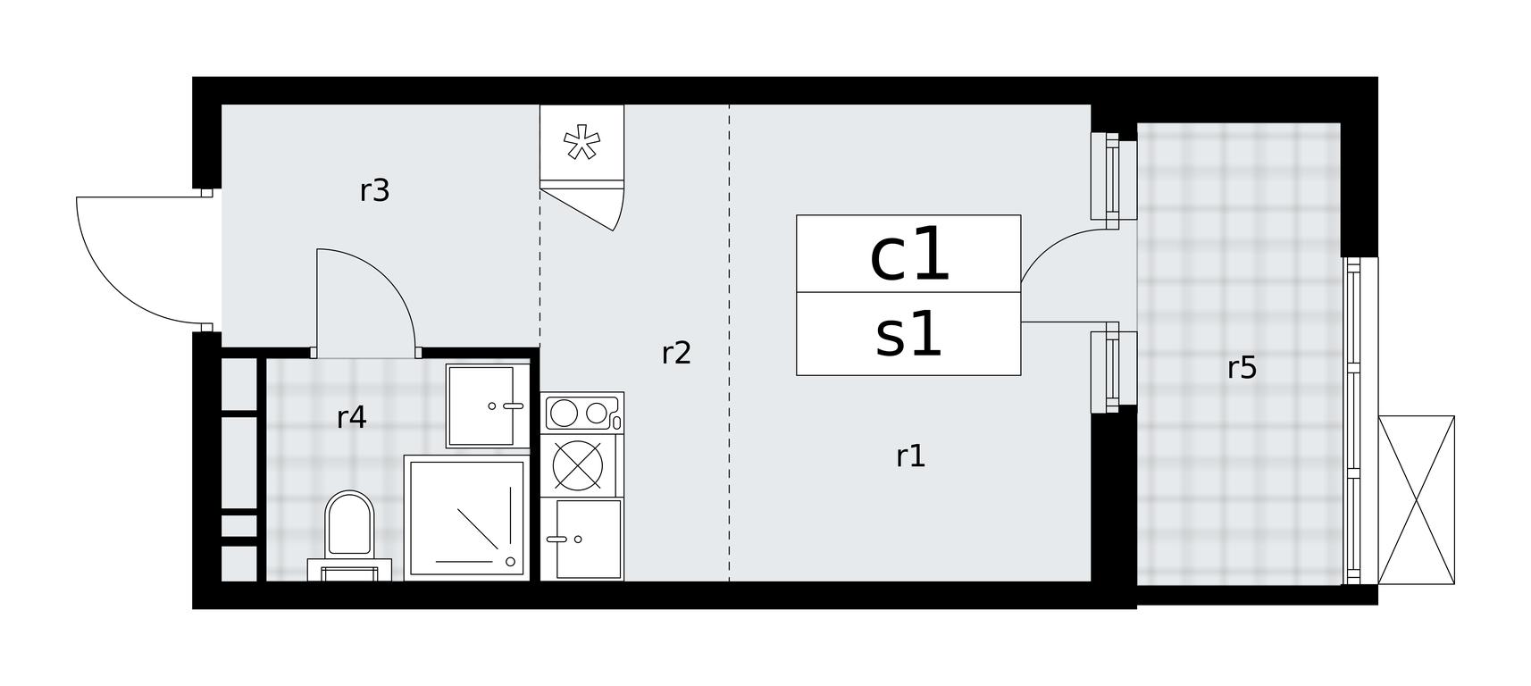 Apartment Sale, 22.7 sq. m. at Skandinaviya, Skandinaviya Residential Complex, Sosenskoye Settlement, Moscow, Russia #1