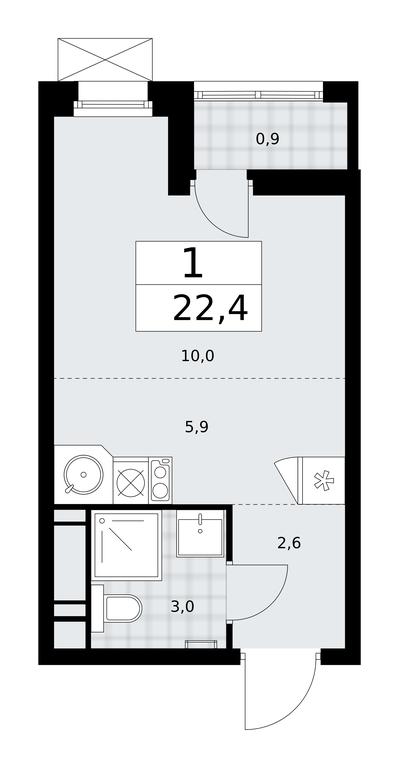 Apartment Sale, 22.4 sq. m. at Skandinaviya, Skandinaviya Residential Complex, Sosenskoye Settlement, Moscow, Russia #2 Apartment Sale, 22.4 sq. m. at Skandinaviya, Skandinaviya Residential Complex, Sosenskoye Settlement, Moscow, Russia #2