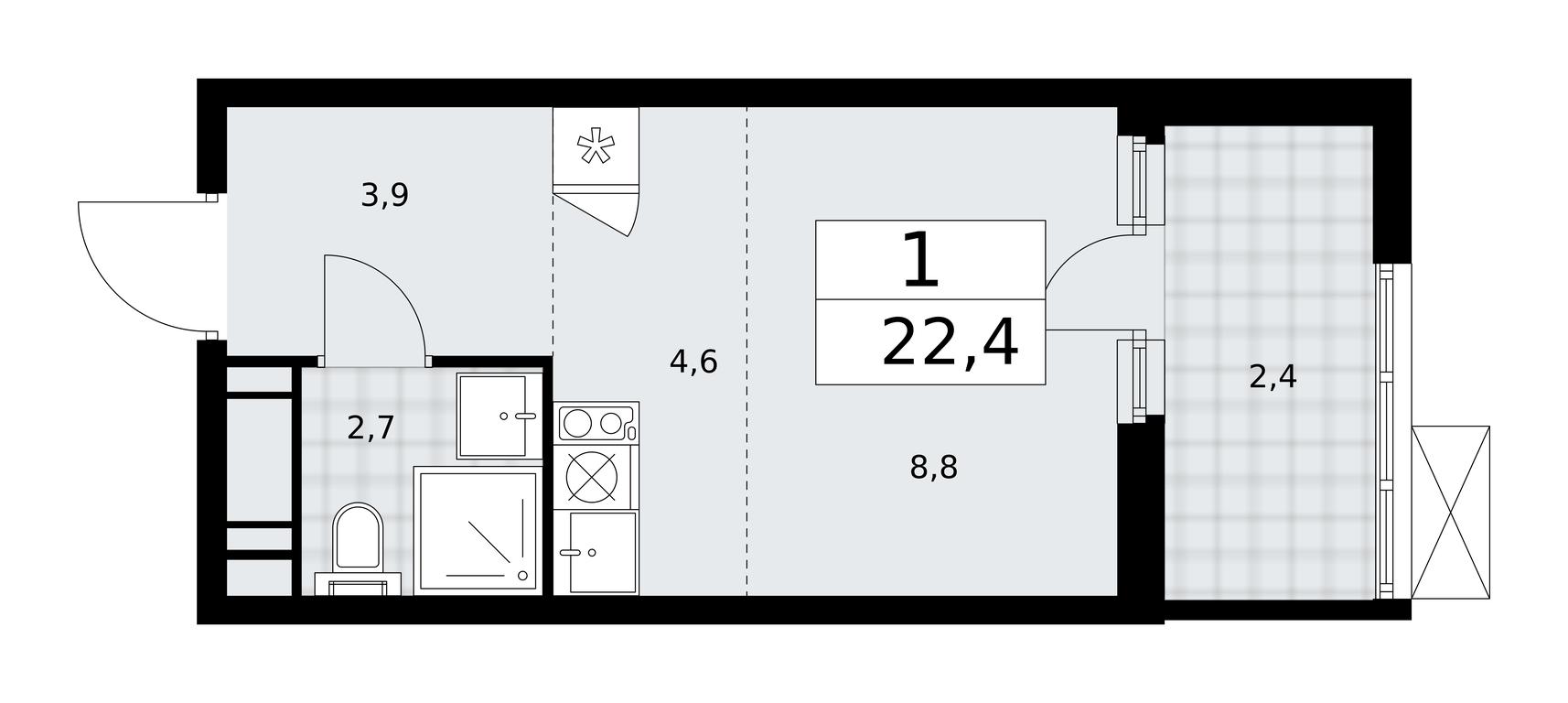 Apartment Sale, 22.4平方米 at Skandinaviya, Skandinaviya Residential Complex, Sosenskoye Settlement, Moscow, Russia #2 Apartment Sale, 22.4平方米 at Skandinaviya, Skandinaviya Residential Complex, Sosenskoye Settlement, Moscow, Russia #2