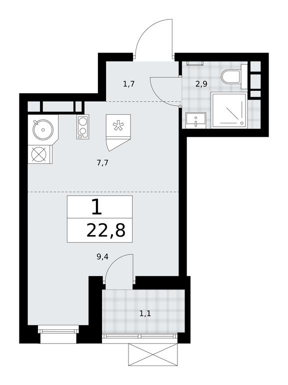 Apartment Sale, 22.8 sq. m. at Skandinaviya, Skandinaviya Residential Complex, Sosenskoye Settlement, Moscow, Russia #2 Apartment Sale, 22.8 sq. m. at Skandinaviya, Skandinaviya Residential Complex, Sosenskoye Settlement, Moscow, Russia #2