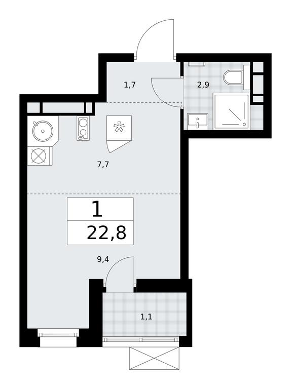 Apartment Sale, 22.8 sq. m. at Skandinaviya, Skandinaviya Residential Complex, Sosenskoye Settlement, Moscow, Russia #1 Apartment Sale, 22.8 sq. m. at Skandinaviya, Skandinaviya Residential Complex, Sosenskoye Settlement, Moscow, Russia #1