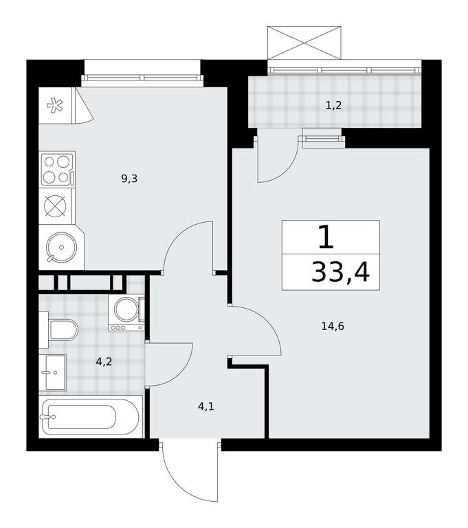 Apartment Sale, 33.4 sq. m. at Skandinaviya, Skandinaviya Residential Complex, Sosenskoye Settlement, Moscow, Russia #2 Apartment Sale, 33.4 sq. m. at Skandinaviya, Skandinaviya Residential Complex, Sosenskoye Settlement, Moscow, Russia #2