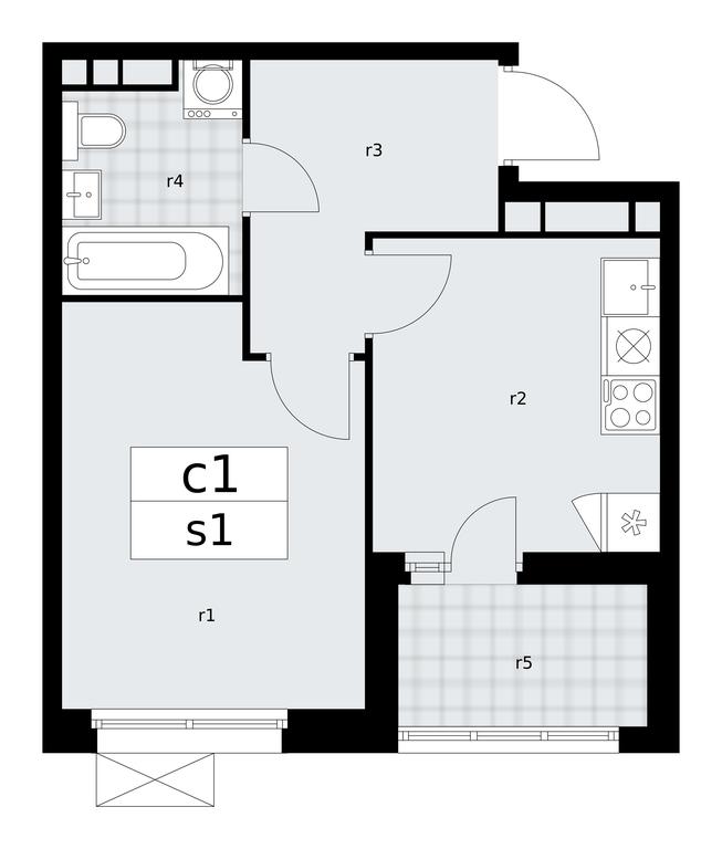 Apartment Sale, 33.4 sq. m. at Skandinaviya, Skandinaviya Residential Complex, Sosenskoye Settlement, Moscow, Russia #1