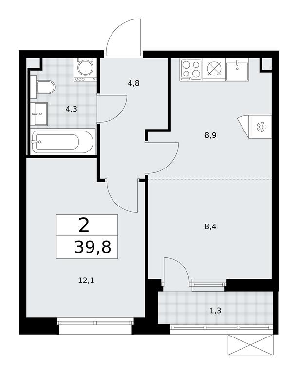 1-BD Apartment Sale, 39.8平方米 at Skandinaviya, Skandinaviya Residential Complex, Sosenskoye Settlement, Moscow, Russia #1 1-BD Apartment Sale, 39.8平方米 at Skandinaviya, Skandinaviya Residential Complex, Sosenskoye Settlement, Moscow, Russia #1