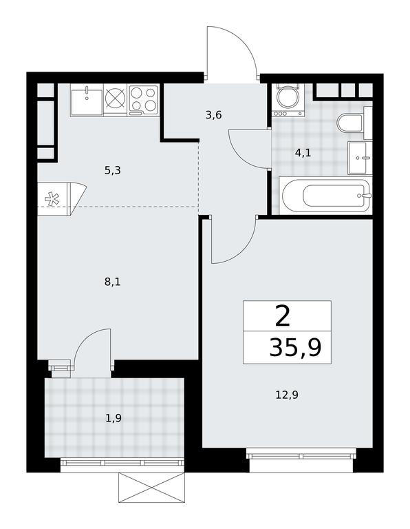 1-BD Apartment Sale, 35.9平方米 at Skandinaviya, Skandinaviya Residential Complex, Sosenskoye Settlement, Moscow, Russia #1 1-BD Apartment Sale, 35.9平方米 at Skandinaviya, Skandinaviya Residential Complex, Sosenskoye Settlement, Moscow, Russia #1