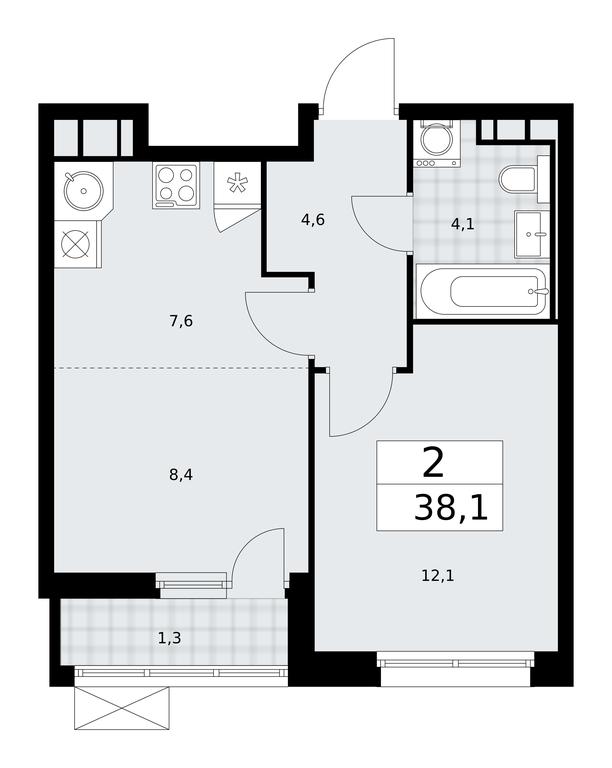 1-BD Apartment Sale, 38.1 sq. m. at Skandinaviya, Skandinaviya Residential Complex, Sosenskoye Settlement, Moscow, Russia #1 1-BD Apartment Sale, 38.1 sq. m. at Skandinaviya, Skandinaviya Residential Complex, Sosenskoye Settlement, Moscow, Russia #1
