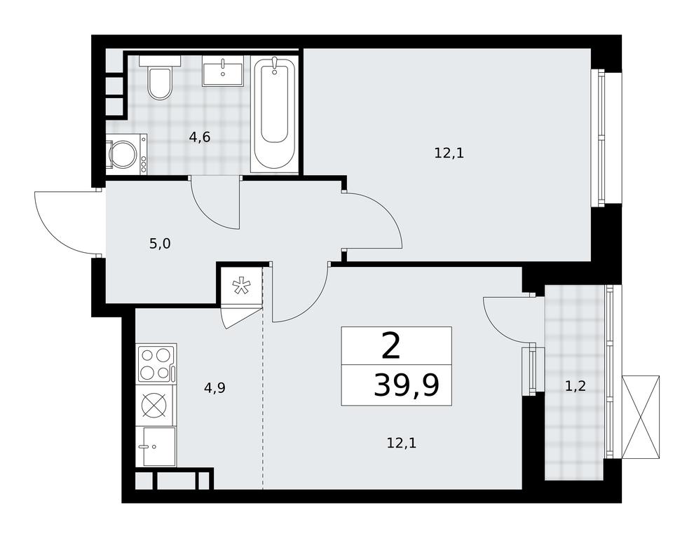 1-BD Apartment Sale, 39.9 sq. m. at Skandinaviya, Skandinaviya Residential Complex, Sosenskoye Settlement, Moscow, Russia #1 1-BD Apartment Sale, 39.9 sq. m. at Skandinaviya, Skandinaviya Residential Complex, Sosenskoye Settlement, Moscow, Russia #1