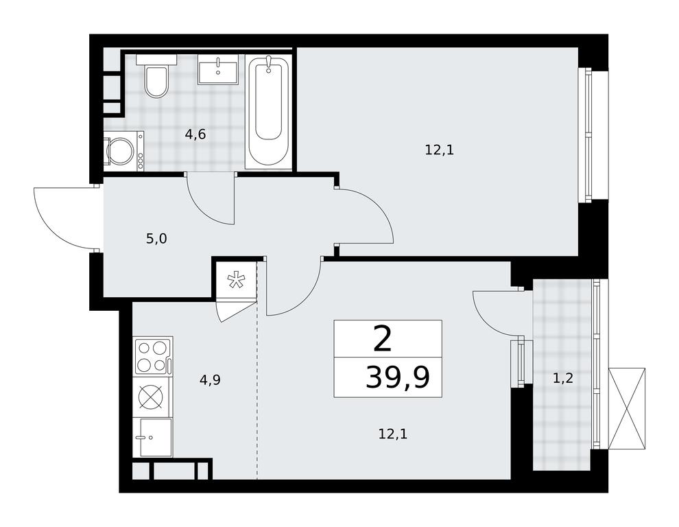1-BD Apartment Sale, 39.9 sq. m. at Skandinaviya, Skandinaviya Residential Complex, Sosenskoye Settlement, Moscow, Russia #1 1-BD Apartment Sale, 39.9 sq. m. at Skandinaviya, Skandinaviya Residential Complex, Sosenskoye Settlement, Moscow, Russia #1