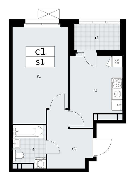 Apartment Sale, 38.3 sq. m. at Skandinaviya, Skandinaviya Residential Complex, Sosenskoye Settlement, Moscow, Russia #1