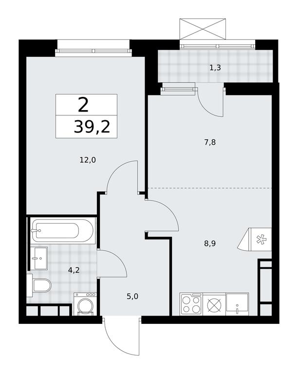 1-BD Apartment Sale, 39.2平方米 at Skandinaviya, Skandinaviya Residential Complex, Sosenskoye Settlement, Moscow, Russia #1 1-BD Apartment Sale, 39.2平方米 at Skandinaviya, Skandinaviya Residential Complex, Sosenskoye Settlement, Moscow, Russia #1