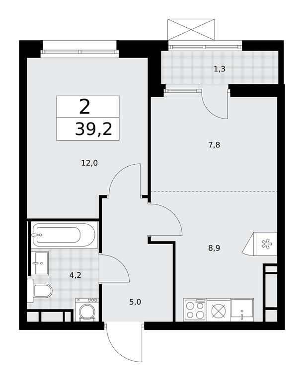 1-BD Apartment Sale, 39.2 sq. m. at Skandinaviya, Skandinaviya Residential Complex, Sosenskoye Settlement, Moscow, Russia #1 1-BD Apartment Sale, 39.2 sq. m. at Skandinaviya, Skandinaviya Residential Complex, Sosenskoye Settlement, Moscow, Russia #1