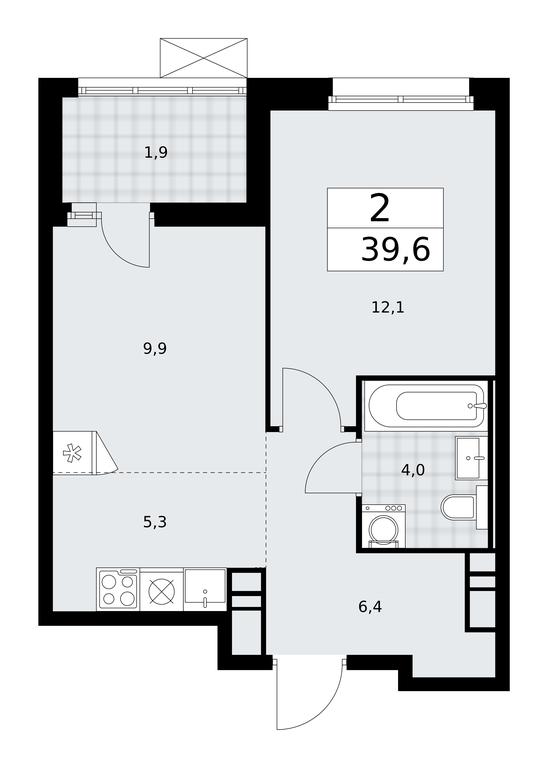 1-BD Apartment Sale, 39.6 sq. m. at Skandinaviya, Skandinaviya Residential Complex, Sosenskoye Settlement, Moscow, Russia #2 1-BD Apartment Sale, 39.6 sq. m. at Skandinaviya, Skandinaviya Residential Complex, Sosenskoye Settlement, Moscow, Russia #2