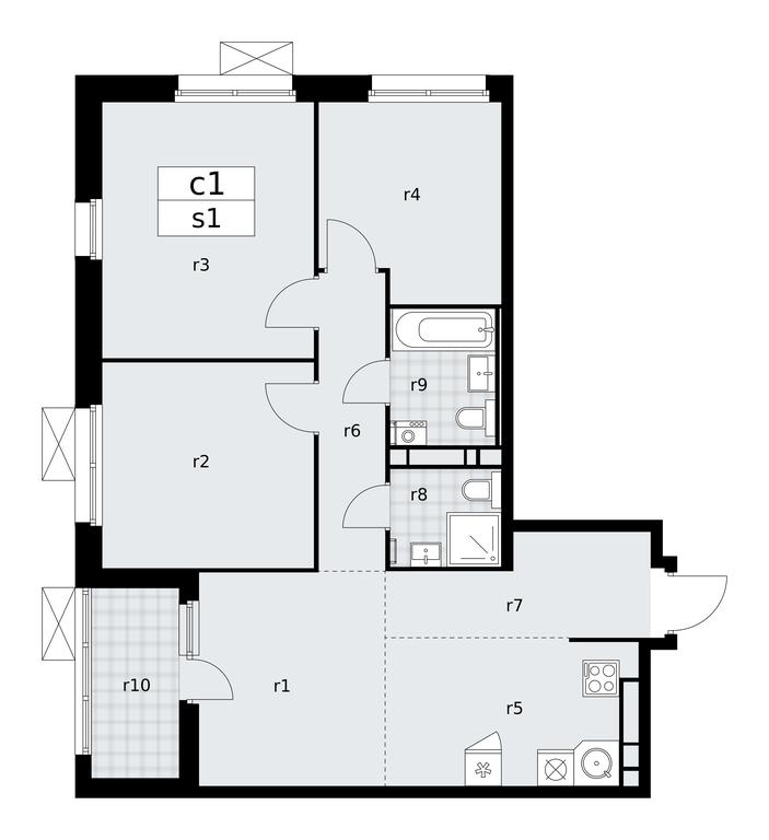 3-BD Apartment Sale, 78 sq. m. at Skandinaviya, Skandinaviya Residential Complex, Sosenskoye Settlement, Moscow, Russia #1 3-BD Apartment Sale, 78 sq. m. at Skandinaviya, Skandinaviya Residential Complex, Sosenskoye Settlement, Moscow, Russia #1