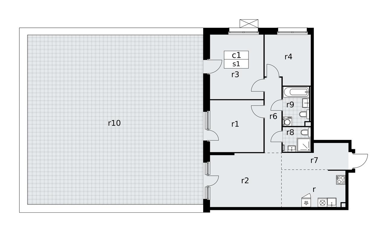 3-BD Apartment Sale, 120.8 sq. m. at Skandinaviya, Skandinaviya Residential Complex, Sosenskoye Settlement, Moscow, Russia #1