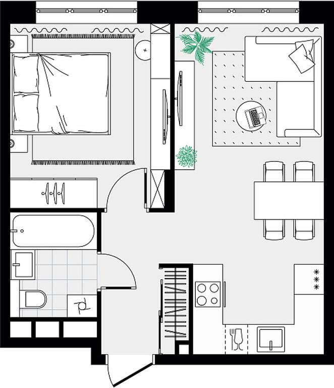 1-BD Apartment Sale, 39.16 sq. m. at Novograd Pavlino, Kosinskoye shosse, 2, Novoye Pavlino Microdistrict, Balashikha, Moscow Region, Russia #1